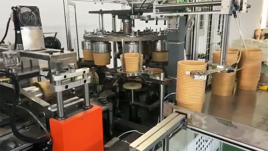 Kraft paper bowl making machine (8)