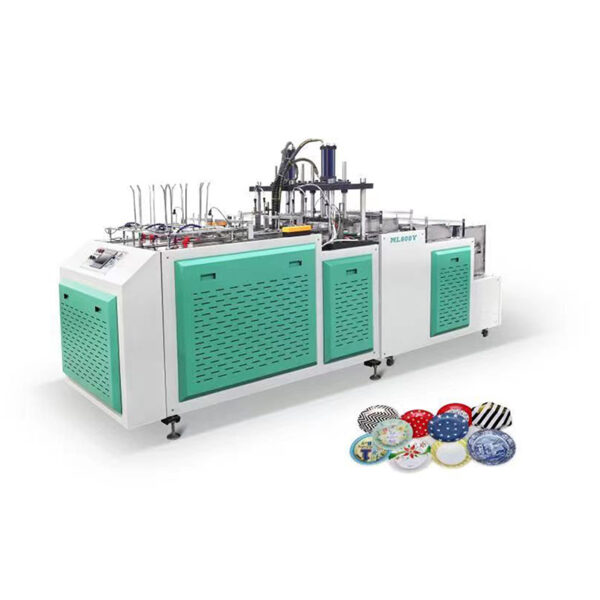 High speed automatic disposable paper plate making machine