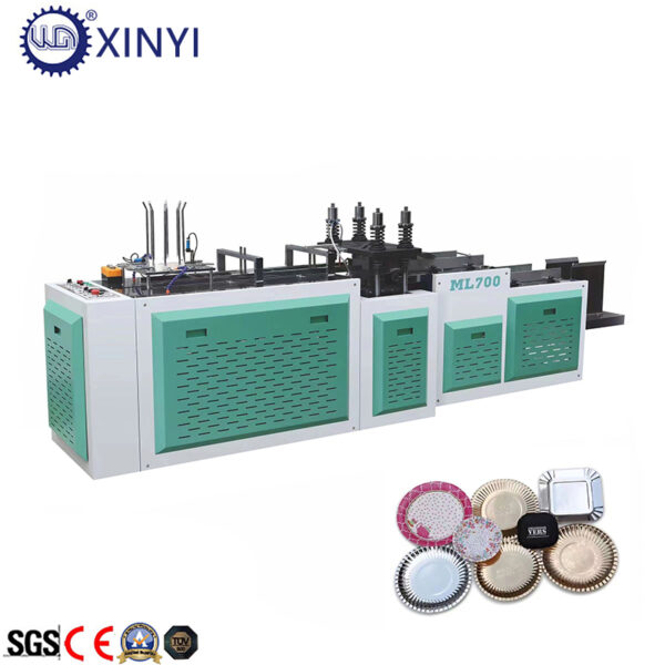 High speed automatic disposable paper plate making machine